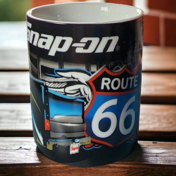SNAP ON "Route 66" Choko Authentics 100% Porcelain Mug - Picture 1 of 6